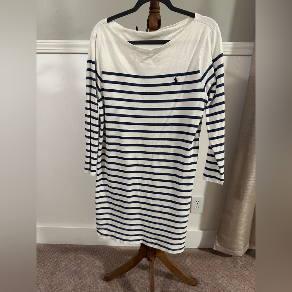 POLO Ralph Lauren boatneck cotton dress size L.